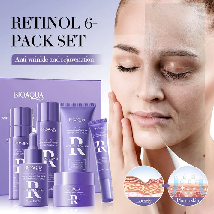 6pcs/set BIOAQUA Retinol Facial Skin Care Set